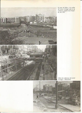 LAMINA 23976: Puente del Mico en Barcelona y obras en la calle Aragon