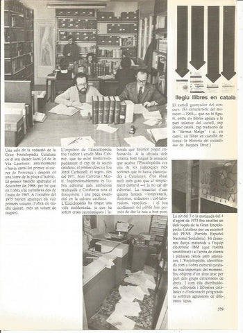 LAMINA 24059: Sala de redaccion de Gran Enciclopedia Catalana