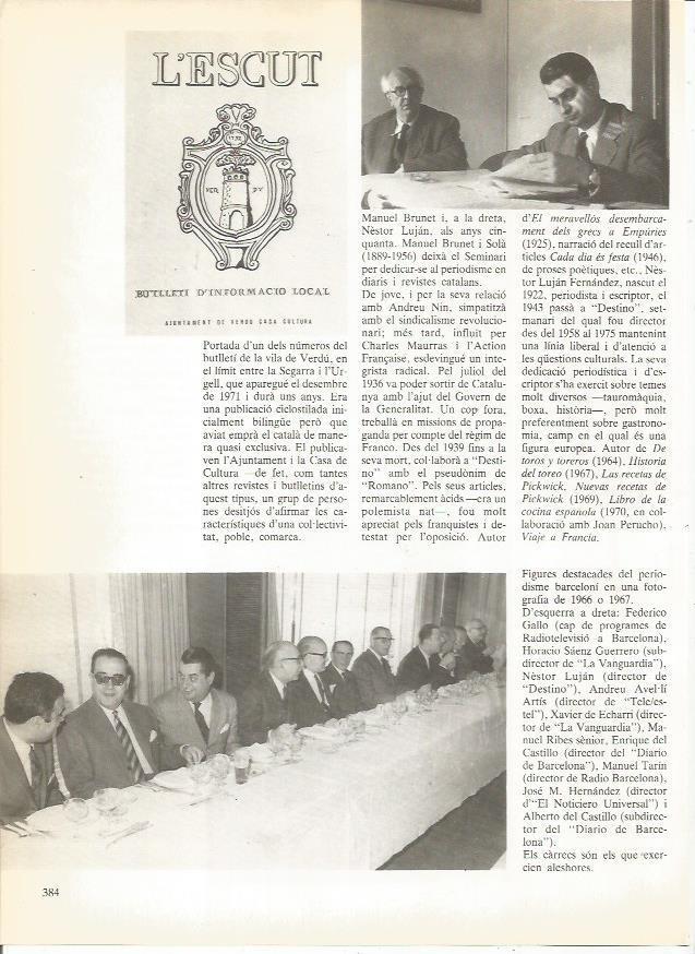 LAMINA 24061:Portada de L'Escut de Verdu, Lleida