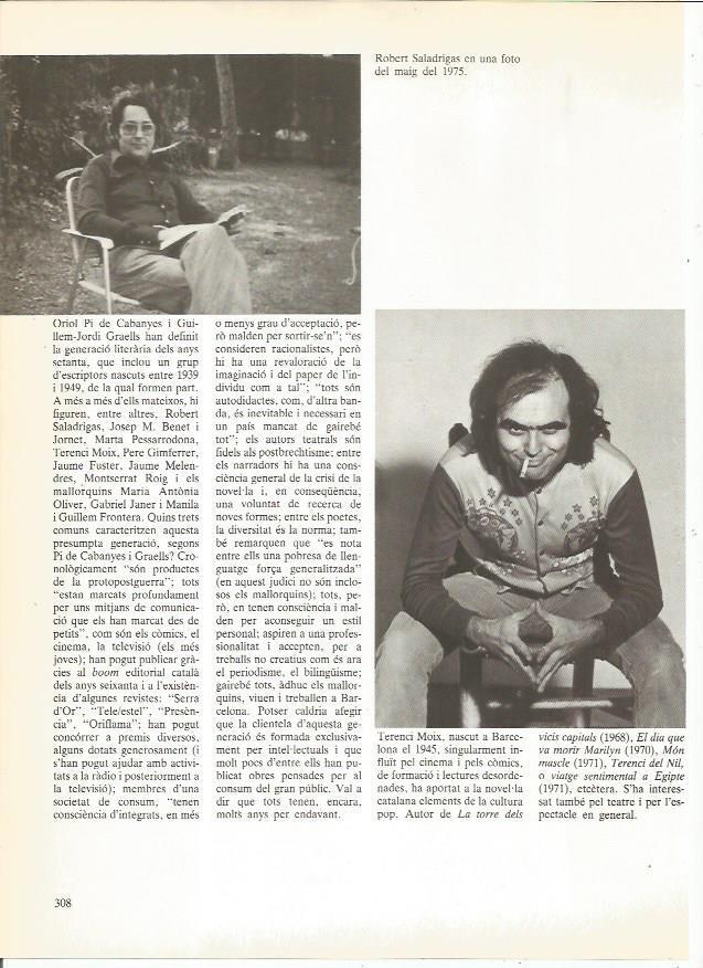 LAMINA 24023: Terenci Moix y Oriol Pi de Cabanyes