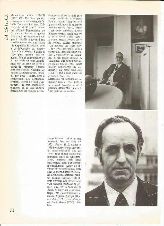 LAMINA 24025: Maurici Serrahima y Josep Ferrater