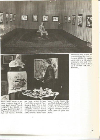 LAMINA 24034: Exposicion de Joan Miro en Barcelona en 1963