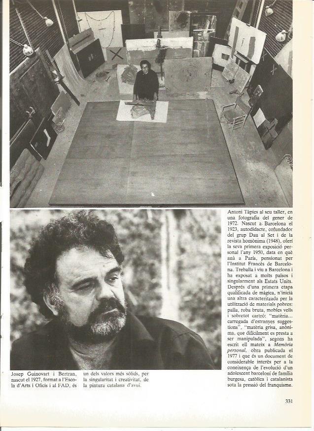 LAMINA 24035: Antoni Tapies en su taller. 1972