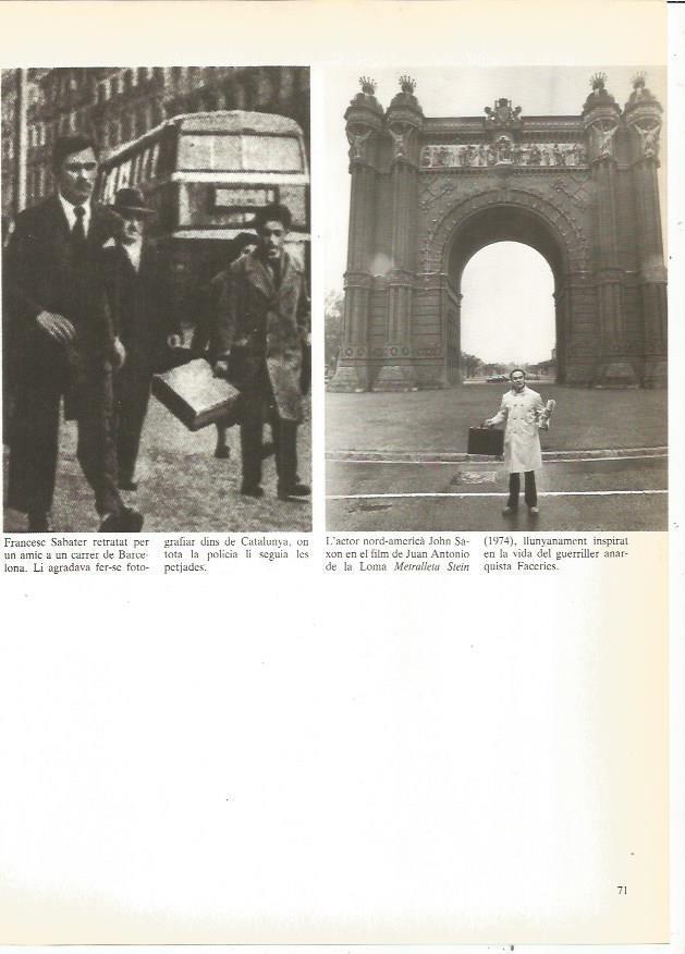 LAMINA 23910: Francesc Sabater en Barcelona y el actor John Saxon