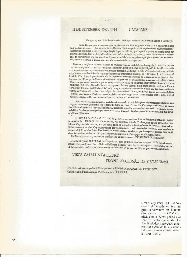LAMINA 23912: Panfleto del Front Nacional de Catalunya