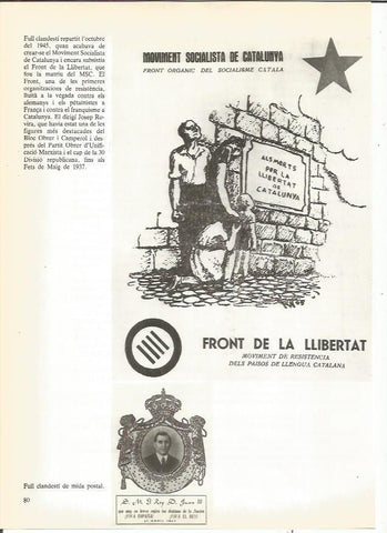 LAMINA 23914: Panfleto clandestino del Front de la Llibertatr de 1945