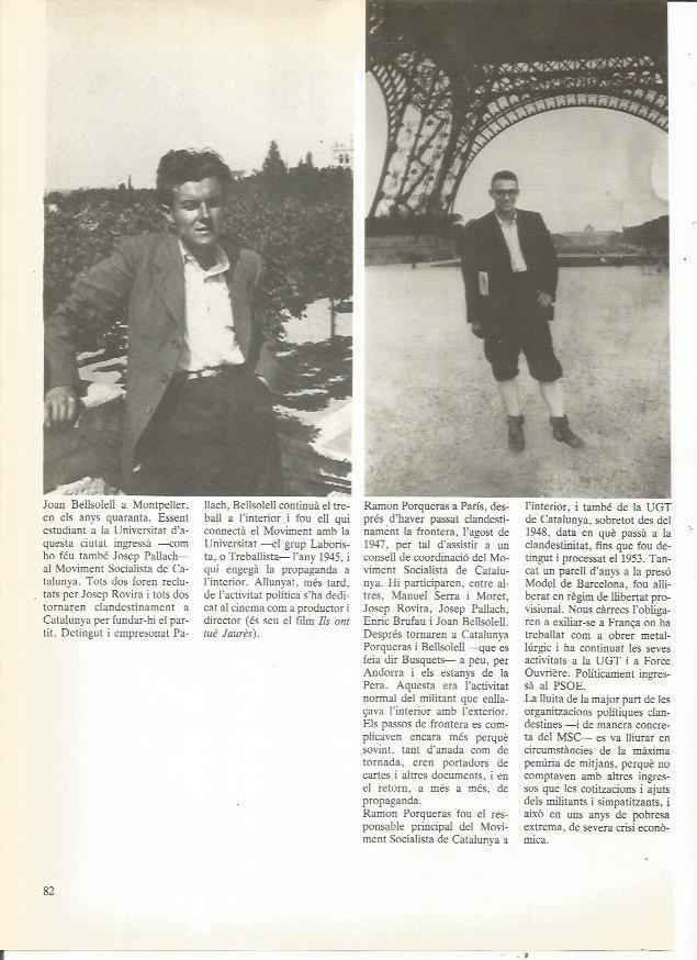 LAMINA 23915: Joan Bellsolell en Montpellier y Ramon Porqueras en Paris