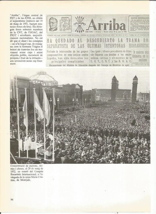 LAMINA 23922: Congreso Eucaristico Internacional el 29 de mayo de 1958 en Barcelona