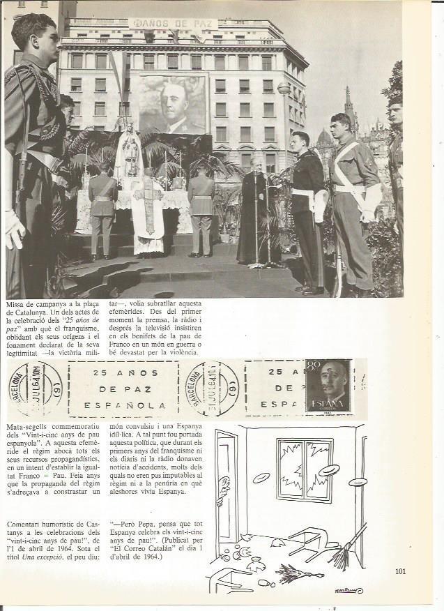 LAMINA 23925: Misa de campaña en la plaza Catalunya de Barcelona. 
