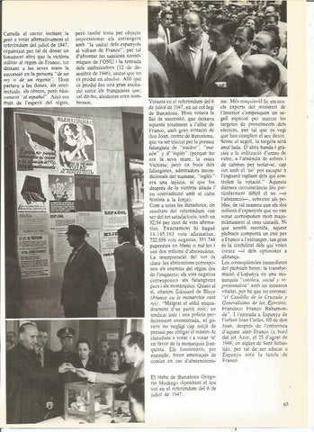 LAMINA 23907: Carteles para el referendum de 1947