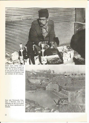 LAMINA 23886: Soldado moro vendiendo tabaco en Manresa, enero 1939