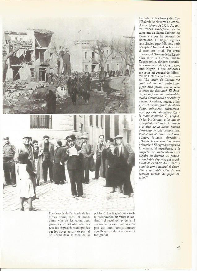LAMINA 23887: Entrada en Girona del Cuerpo del Ejercito de Navarra. 4 febrero 1939