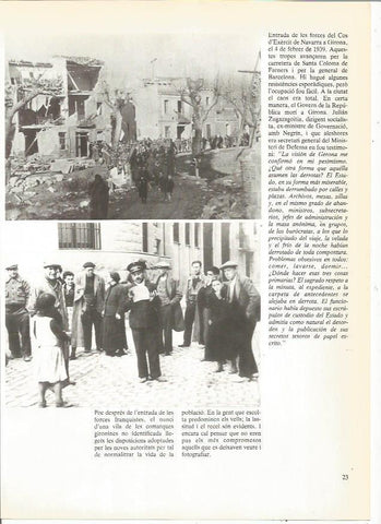 LAMINA 23887: Entrada en Girona del Cuerpo del Ejercito de Navarra. 4 febrero 1939