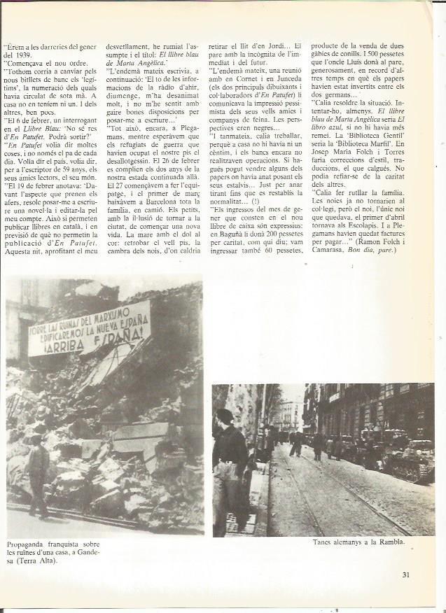 LAMINA 23891: Propaganda franquista en Gandesa y tanques de Alemania en La Rambla