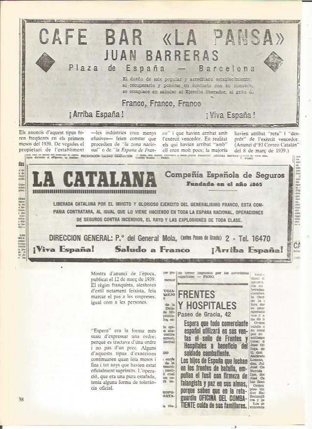 LAMINA 23894: Publicidad de establecimientos afines a Franco
