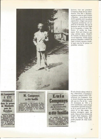 LAMINA 23899: Ultima foto de Lluis Companys en Burdeos