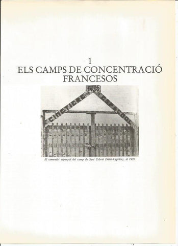 LAMINA 23954: Cementerio español en Saint Cyprien en 1939