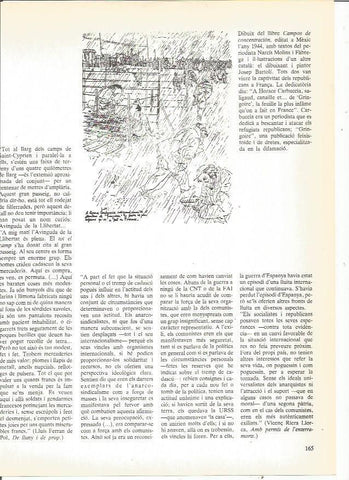 LAMINA 23956: Dibujo de Josep Bartoli del libro Campos de Concentracion. 1944