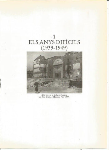 LAMINA 23962: Iglesia de Sant Ignasi de Manresa en 1939