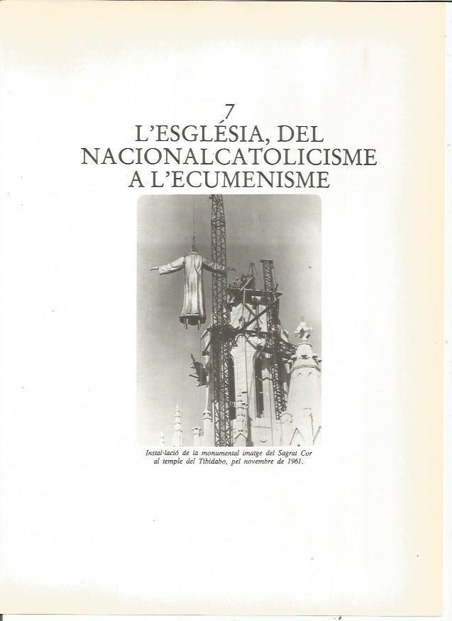 LAMINA 23936: Instalacion del Sagrado Corazon en el Tibidabo de Barcelona. 1961