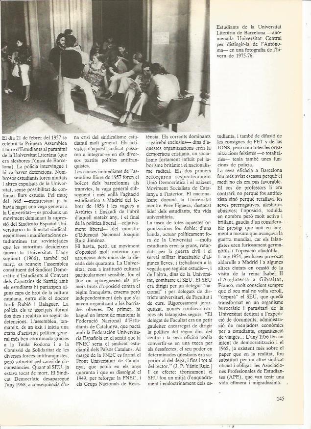LAMINA 23947: Estudiantes en la Universidad de Barcelona 1975