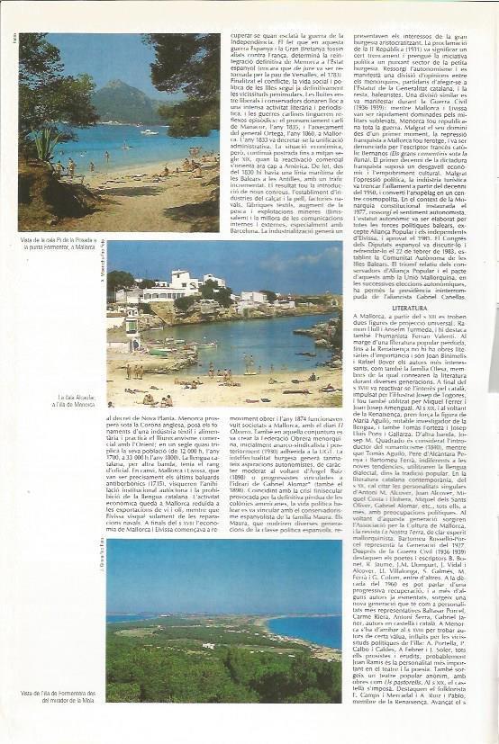 LAMINA 24616: Cala Pi de la Posada, Mallorca y Cala Alcaufar en Menorca