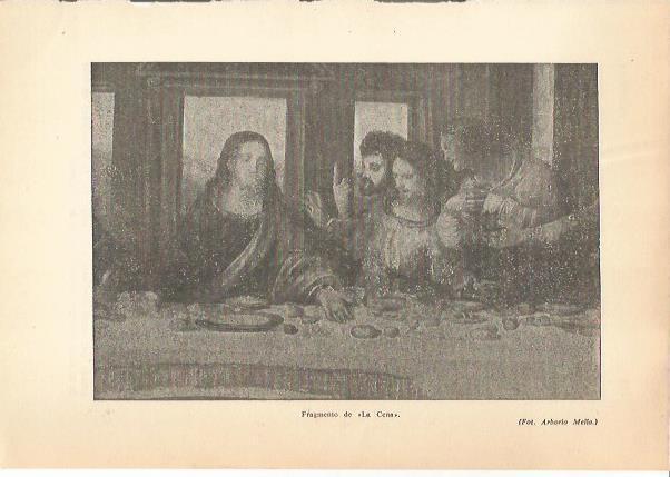 LAMINA 24189: Detalle de La ultima cena, de Da Vinci