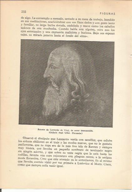LAMINA 24192: Retrato de Leonardo da Vinci, anonimo