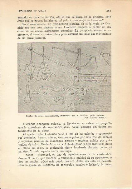 LAMINA 24199: Diseños de gruas, por Leonardo da Vinci