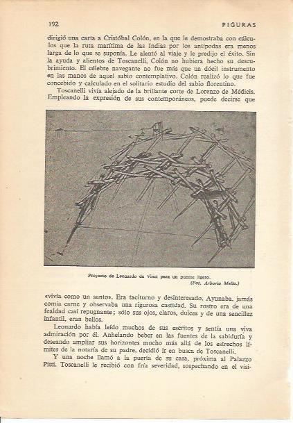 LAMINA 24180: Proyecto para un puente ligero, por da Vinci