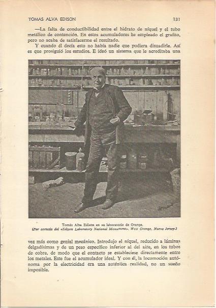 LAMINA 24161: Edison en su laboratorio de Orange