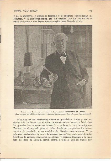 LAMINA 24167: Edison en los laboratorios modernos de Orange