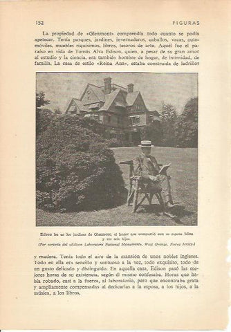LAMINA 24170: Edison en los jardines de Glenmont