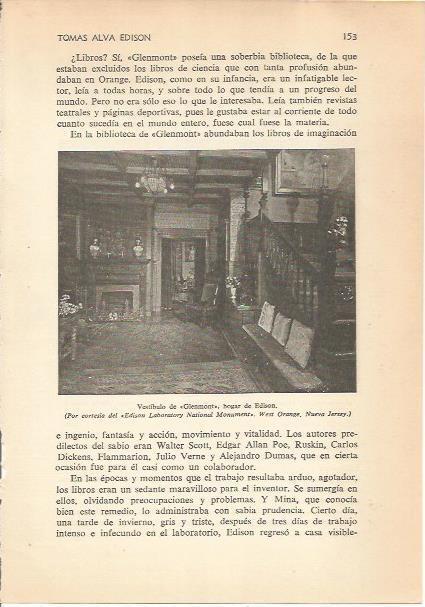 LAMINA 24171: Vestibulo de la casa de Edison