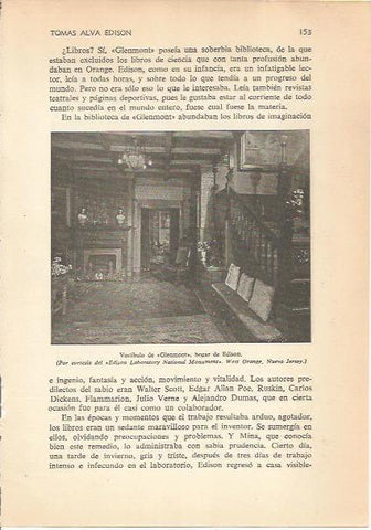LAMINA 24171: Vestibulo de la casa de Edison