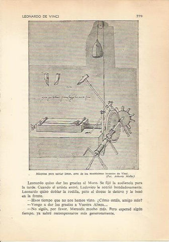 LAMINA 24206: Maquina para limas, por da Vinci