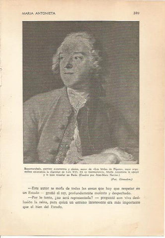 LAMINA 24233: Beaumarchais, por Jean Mare Nattier