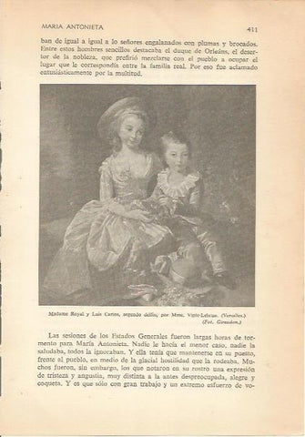 LAMINA 24238: Madame Royal y Luis Carlos