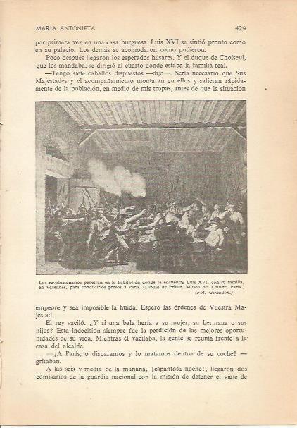LAMINA 24243: Revolucionarios apresando a Luis XVI, por Prieur