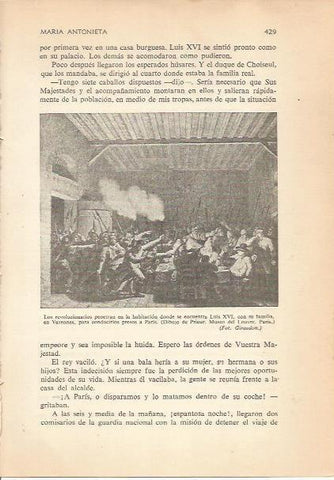 LAMINA 24243: Revolucionarios apresando a Luis XVI, por Prieur