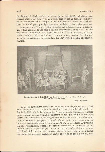 LAMINA 24246: La familia real en la prision del Temple de Paris