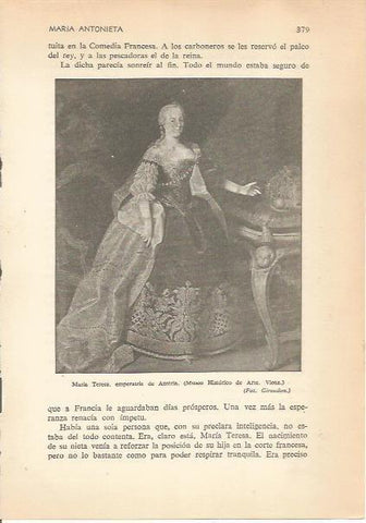 LAMINA 24229: Maria Teresa de Austria