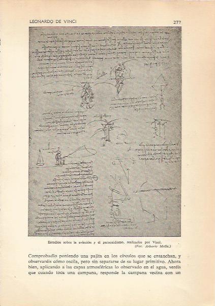 LAMINA 24205: Estudios de aviacion, por Leonardo da Vinci