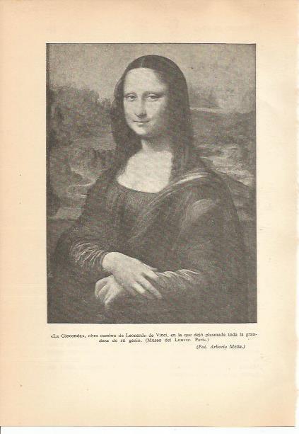 LAMINA 24213: La Gioconda, por Leonardo da Vinci