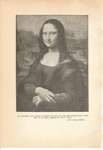 LAMINA 24213: La Gioconda, por Leonardo da Vinci