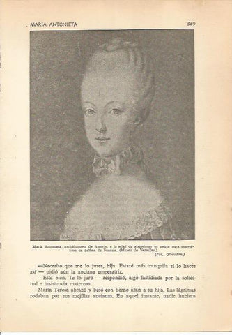 LAMINA 24219: Maria Antonieta como archiduquesa de Austria
