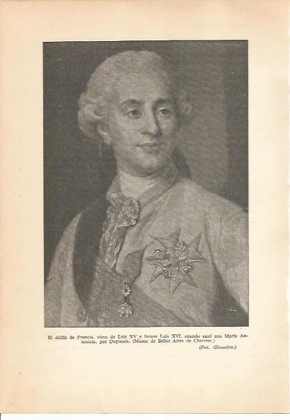 LAMINA 24220: Luis XVI, por Duplessis