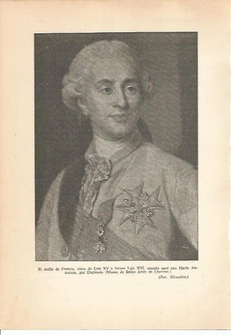 LAMINA 24220: Luis XVI, por Duplessis