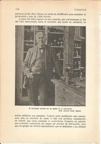 LAMINA 24157: Edison en su laboratorio