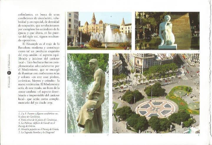 LAMINA 24097: Fuentes y esculturas de Barcelona